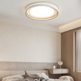 Modern Layered Ring Flush Mount LED Ceiling Light with 3 Color Temperature Dimming