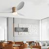 52 Inch Modern LED Ceiling Fan with Remote Control Dimmable 3 Blade Quiet Light Fixture