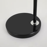 Modern Adjustable Arc Floor Lamp with Marble Base and Fabric Drum Shade for Living Room Reading