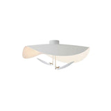 Giorgio Modern LED Flush Mount Ceiling Light with Minimalist Curved Disc Shade