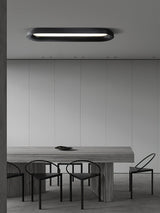 Modern Minimalist Organic Flowing Cloud LED Ceiling Light with Wood Frame and Acrylic Diffuser