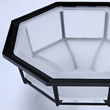 European Style Outdoor LED Flush Mount Ceiling Light Waterproof Aluminum Porch Lamp