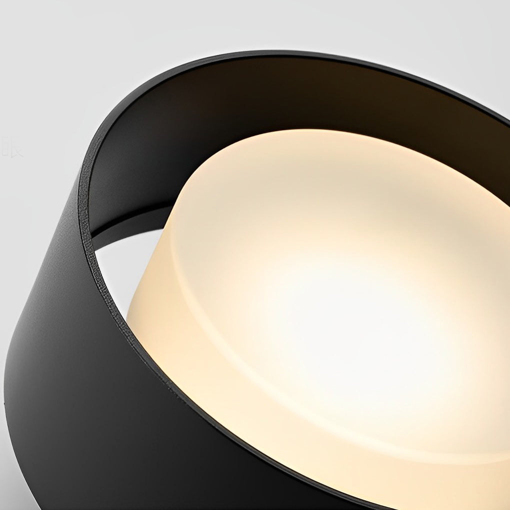 Modern Minimalist Round Aluminum LED Flush Mount Ceiling Lamp for Corridors and Entrances