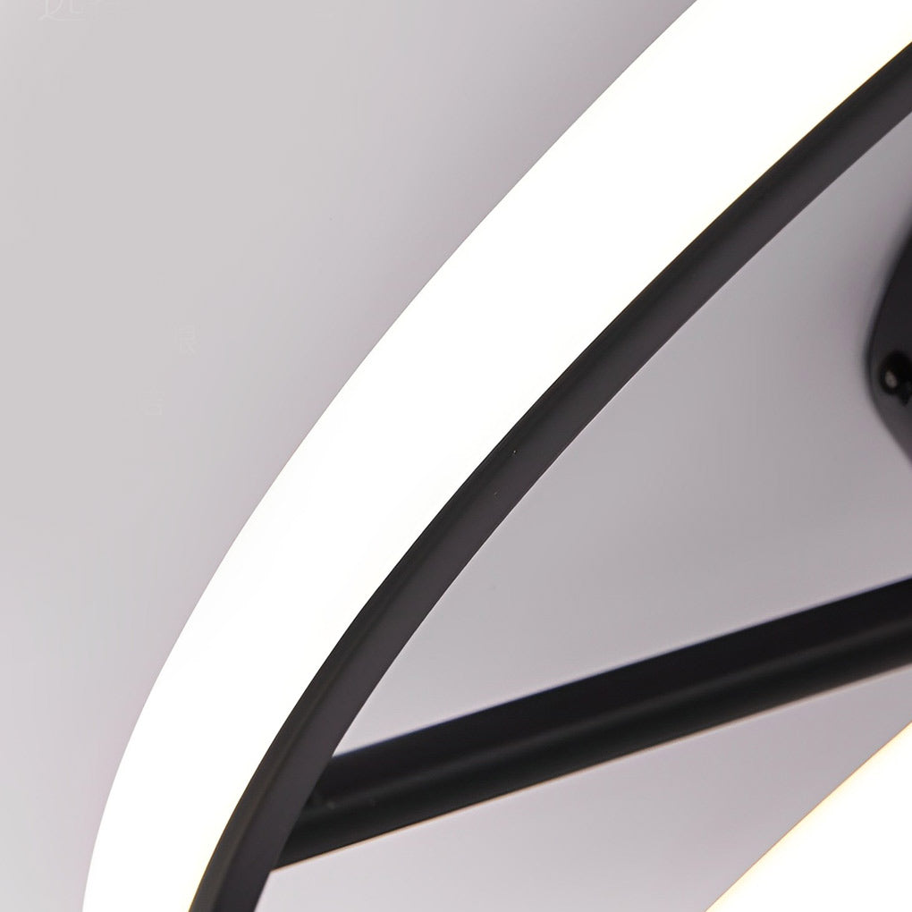 Modern Low Profile Bladeless Ceiling Fan with 3 Color Dimmable LED Light and Remote Control