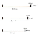Rotatable Modern Black LED Linear Ceiling Light Fixture for Hallway and Living Room
