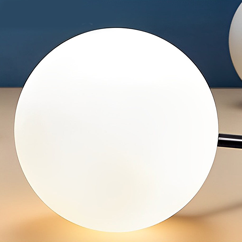 Smart LED Globe Floor Lamp with App Control 16 Color RGB Lighting and Black Metal Finish