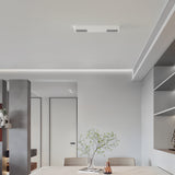 Modern Minimalist Aluminum LED Flush Mount Ceiling Downlight in Square or Rectangular Design