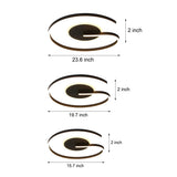Modern Minimalist Circular LED Flush Mount Ceiling Light Ring Design Fixture for Bedroom and Entrance