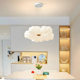 Modern White Acrylic Flower Shape LED Ceiling Lamp Flush Mount for Bedroom