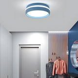 Modern Round LED Flush Mount Ceiling Light with Acrylic Shade for Bedroom Hallway and Living Room