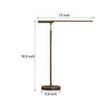 Nordic Copper Adjustable LED Desk Lamp Minimalist Task Light for Home Office and Study