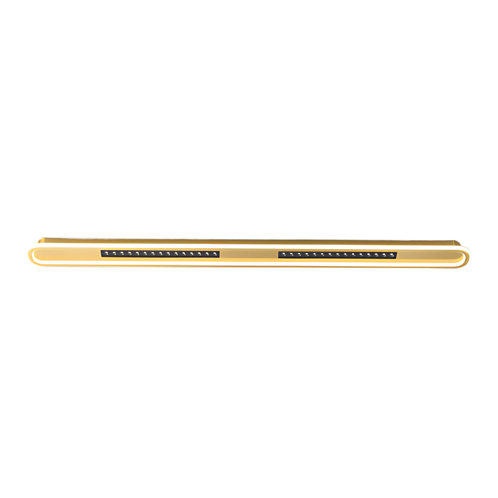 Modern Rounded Rectangular Flush Mount Ceiling Light with 3 Step Color Temperature