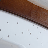 Minimalist Modern Wood LED Flush Mount Ceiling Lamp with 3 Color Dimming Modes