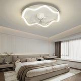 Modern 20 Inch Bladeless Ceiling Fan with 360 Degree Oscillating LED Light and Remote Control