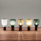 Acquerelli Glass Table Lamp Modern Hand Blown Watercolor Desk Light for Nightstand