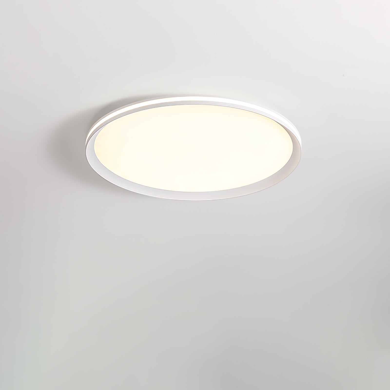 Modern Round Acrylic LED Flush Mount Ceiling Light for Living Room and Kitchen