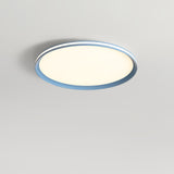 Modern Round Acrylic LED Flush Mount Ceiling Light for Living Room and Kitchen