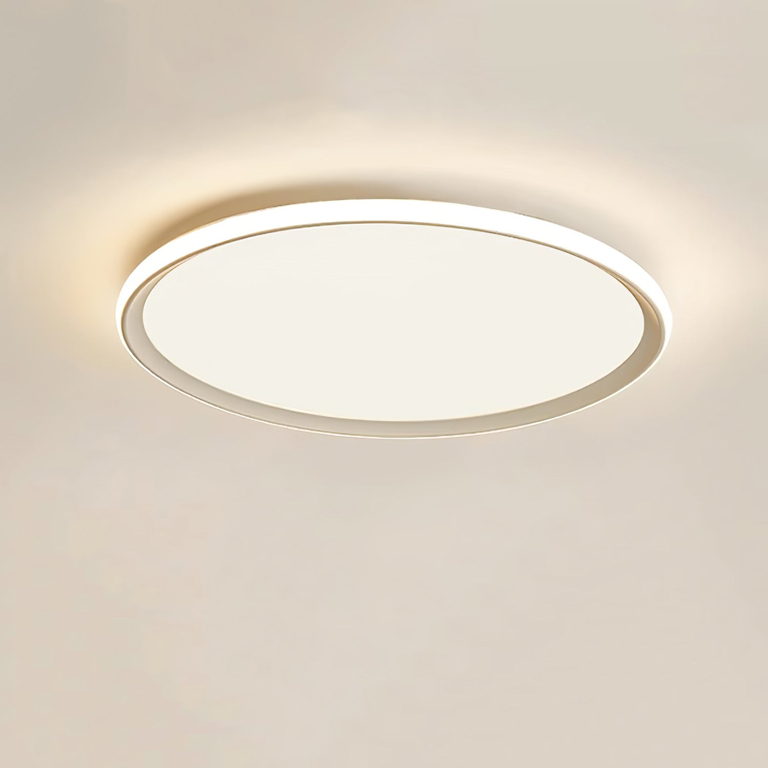Modern Round Acrylic LED Flush Mount Ceiling Light for Living Room and Kitchen