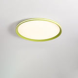 Modern Round Acrylic LED Flush Mount Ceiling Light for Living Room and Kitchen