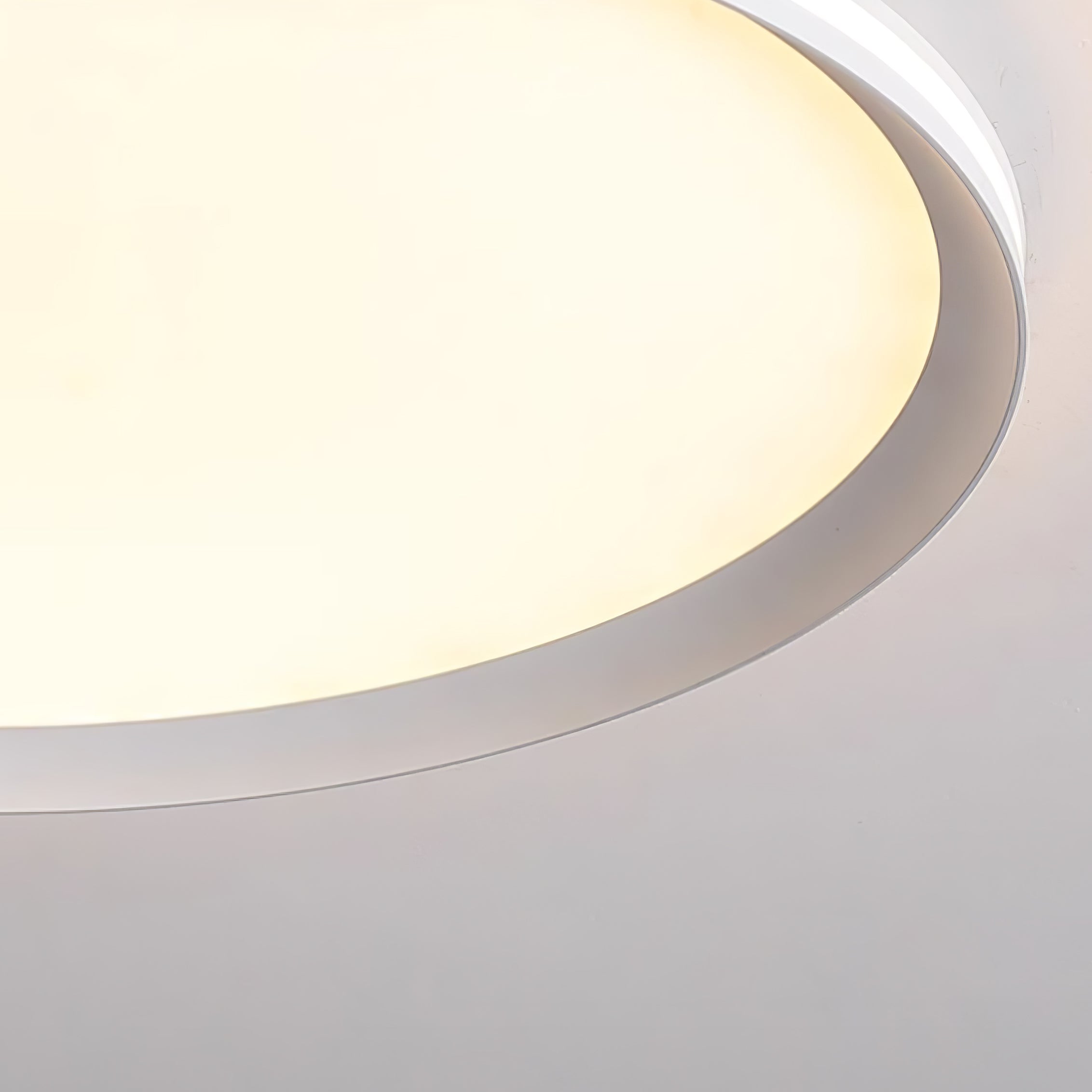 Modern Round Acrylic LED Flush Mount Ceiling Light for Living Room and Kitchen