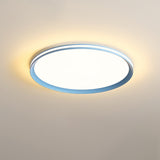 Modern Round Acrylic LED Flush Mount Ceiling Light for Living Room and Kitchen