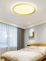 Modern Round Acrylic LED Flush Mount Ceiling Light for Living Room and Kitchen