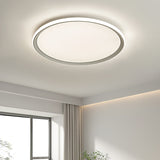 Modern Round Acrylic LED Flush Mount Ceiling Light for Living Room and Kitchen