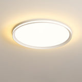 Modern Round Acrylic LED Flush Mount Ceiling Light for Living Room and Kitchen