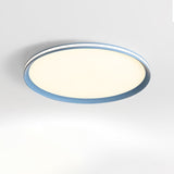 Modern Round Acrylic LED Flush Mount Ceiling Light for Living Room and Kitchen