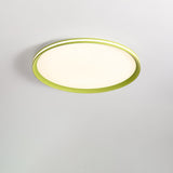 Modern Round Acrylic LED Flush Mount Ceiling Light for Living Room and Kitchen