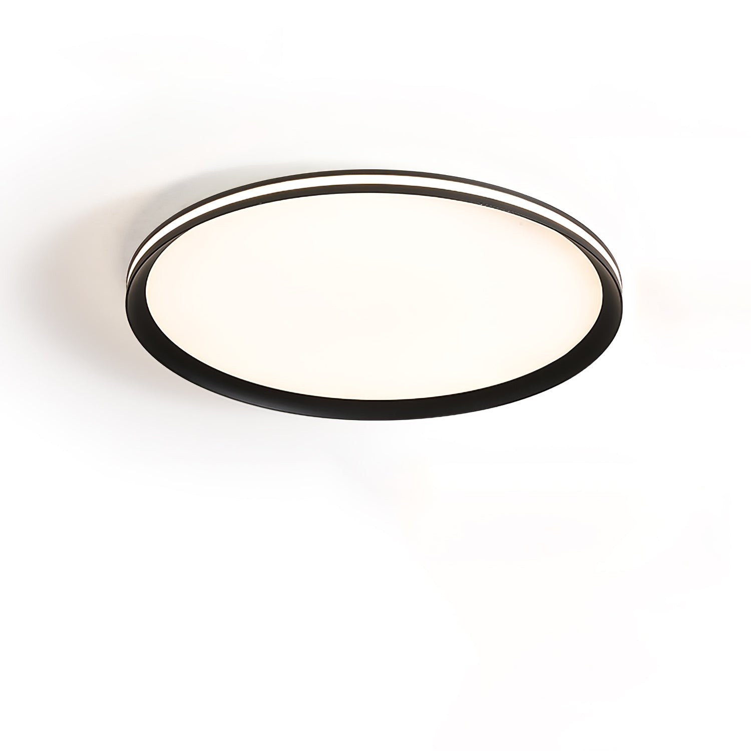 Modern Round Acrylic LED Flush Mount Ceiling Light for Living Room and Kitchen