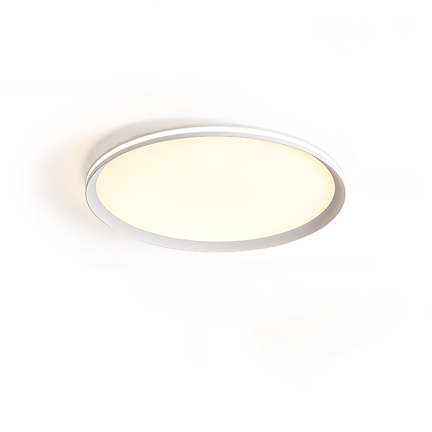 Modern Round Acrylic LED Flush Mount Ceiling Light for Living Room and Kitchen