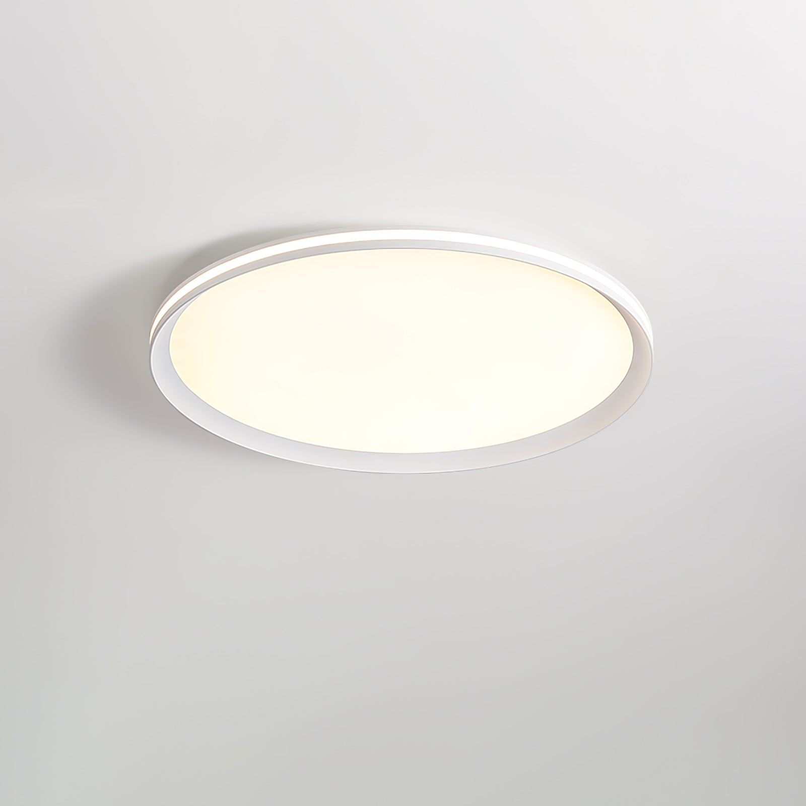 Modern Round Acrylic LED Flush Mount Ceiling Light for Living Room and Kitchen