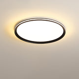 Modern Round Acrylic LED Flush Mount Ceiling Light for Living Room and Kitchen