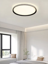 Modern Round Acrylic LED Flush Mount Ceiling Light for Living Room and Kitchen