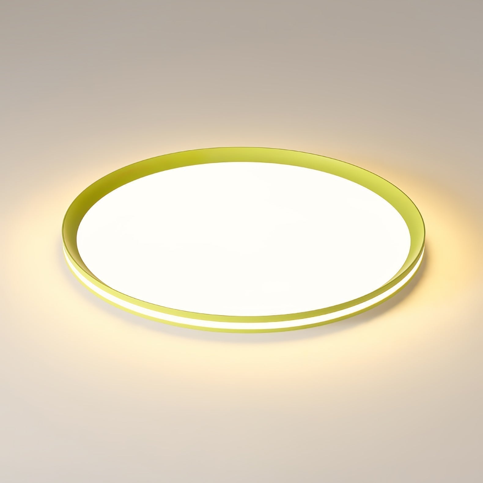 Modern Round Acrylic LED Flush Mount Ceiling Light for Living Room and Kitchen