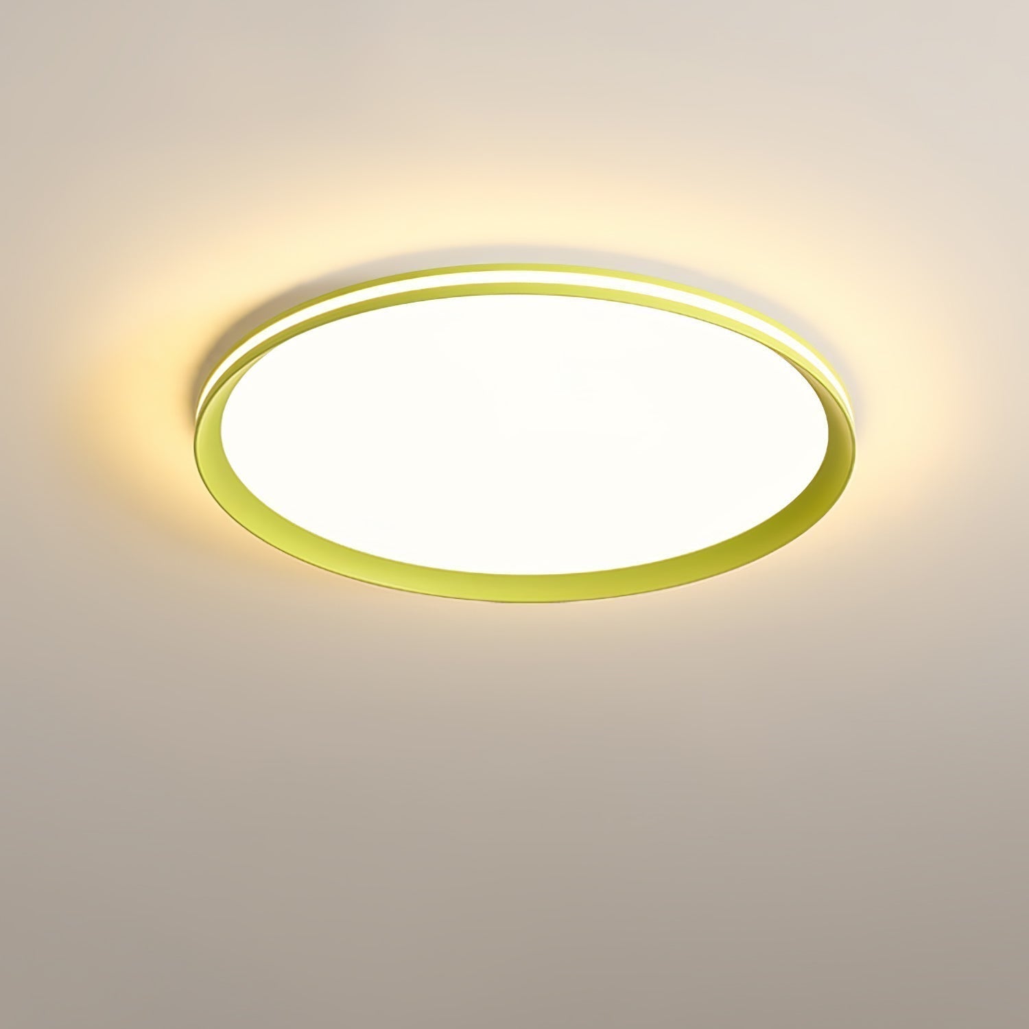 Modern Round Acrylic LED Flush Mount Ceiling Light for Living Room and Kitchen