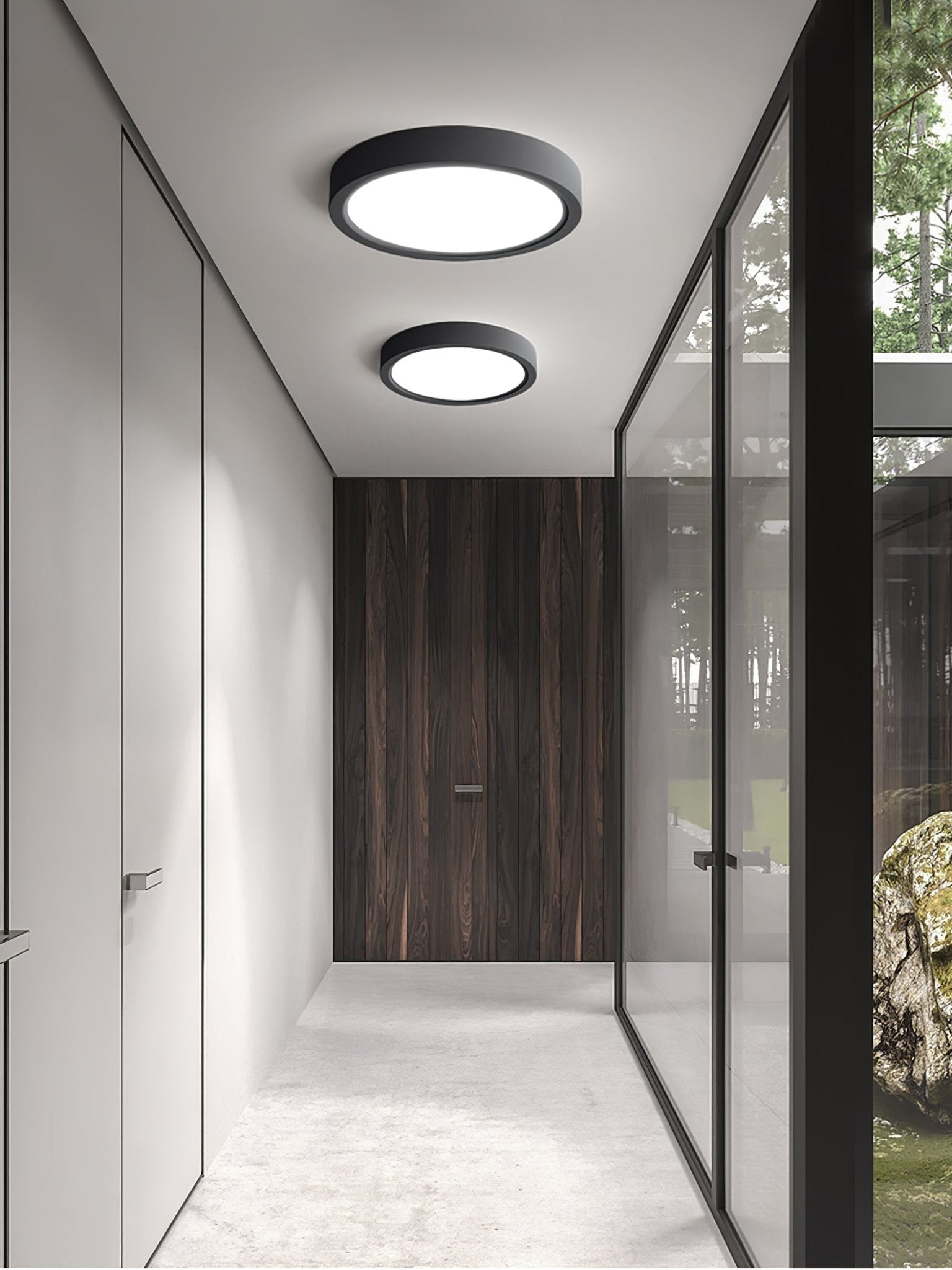 Modern Ultra Slim Round LED Ceiling Light Flush Mount Minimalist Acrylic Fixture