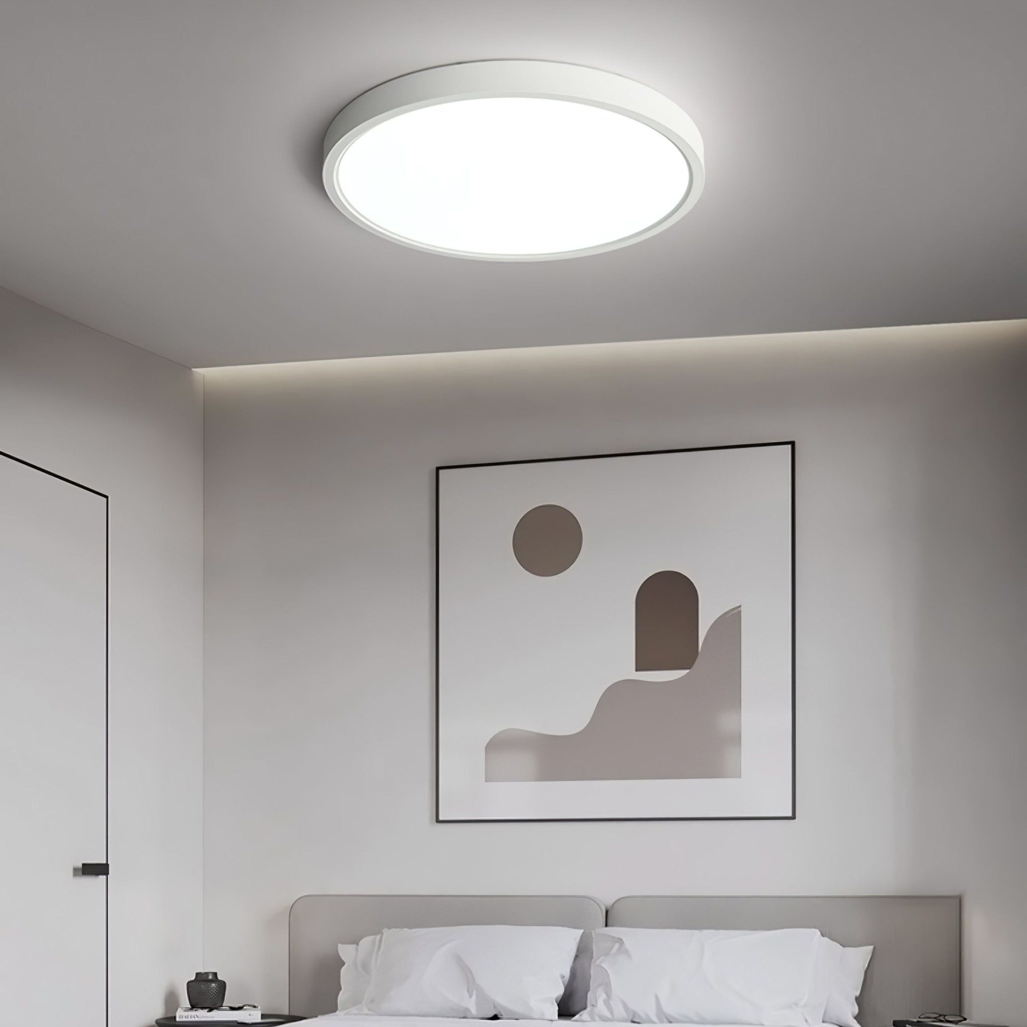 Modern Ultra Slim Round LED Ceiling Light Flush Mount Minimalist Acrylic Fixture