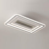 Large 38.6 Inch Modern Rectangular LED Ceiling Lamp Ultrathin Flush Mount Lighting White