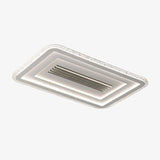Large 38.6 Inch Modern Rectangular LED Ceiling Lamp Ultrathin Flush Mount Lighting White