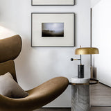 Modern Adam Table Lamp with Black Marble Base and Gold Metal Shade for Bedroom and Office