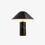 Adelaide Modern Marble Table Lamp with Metal Shade for Contemporary Bedside Lighting
