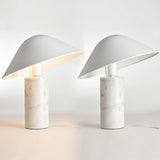 Adelaide Modern Marble Table Lamp with Metal Shade for Contemporary Bedside Lighting
