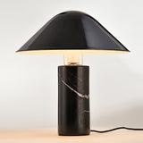 Adelaide Modern Marble Table Lamp with Metal Shade for Contemporary Bedside Lighting