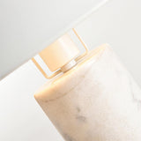 Adelaide Modern Marble Table Lamp with Metal Shade for Contemporary Bedside Lighting