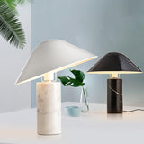 Adelaide Modern Marble Table Lamp with Metal Shade for Contemporary Bedside Lighting