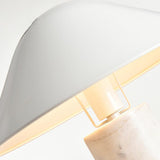Adelaide Modern Marble Table Lamp with Metal Shade for Contemporary Bedside Lighting