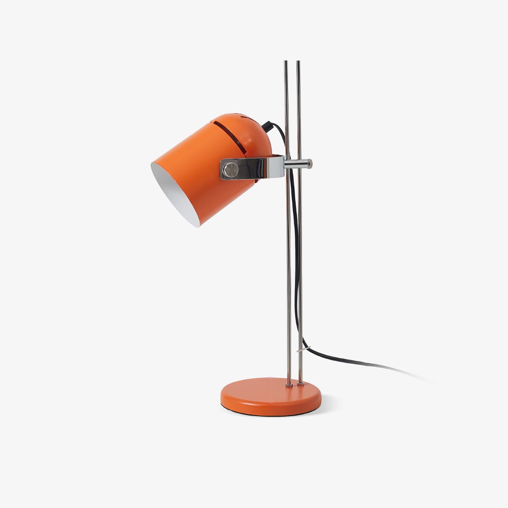 Modern Adjustable Height Metal Desk Lamp with Pivoting Head for Home Office