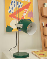 Modern Adjustable Height Metal Desk Lamp with Pivoting Head for Home Office
